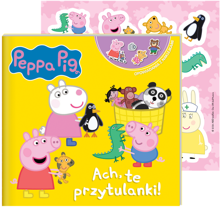 Świnka Peppa. Ach, te przytulanki! Opowiadania z naklejkami
