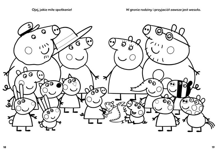 Świnka Peppa. Dodaj kolorów z naklejkami