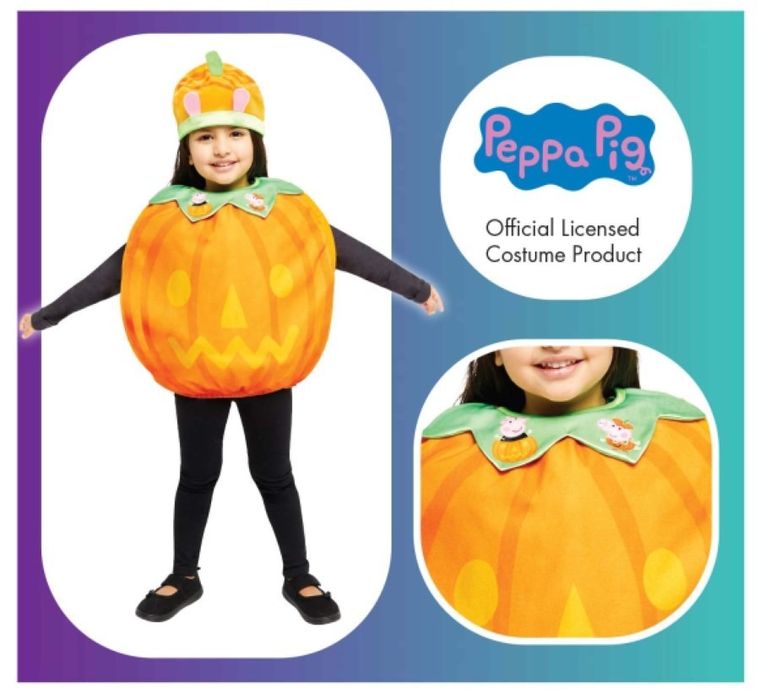 Świnka Peppa, dynia, strój, rozmiar 98/104