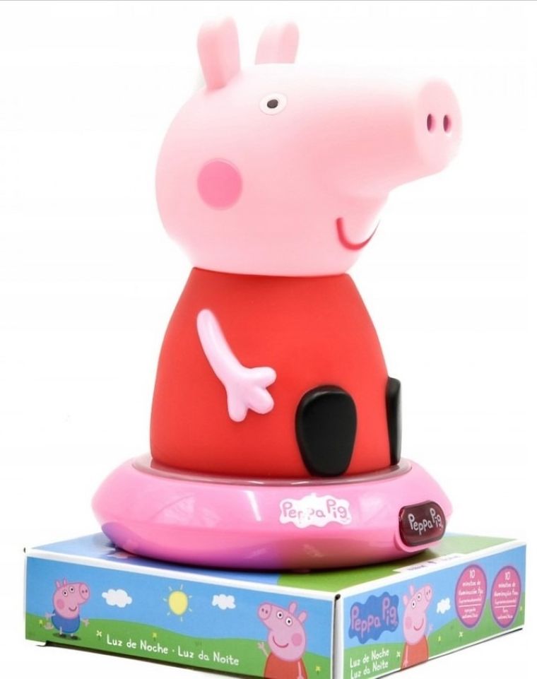 Świnka Peppa, Lampka nocna 3D, 25 cm