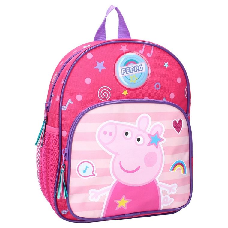 Świnka Peppa, plecak dla przedszkolaka, fuksja