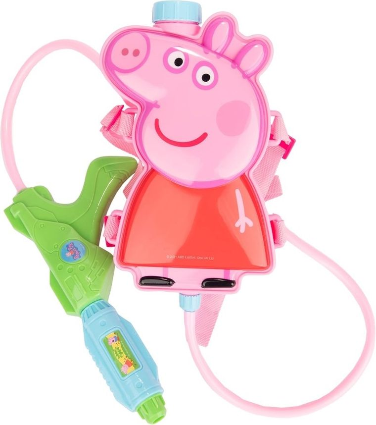 Świnka Peppa, plecak z pistoletem na wodę