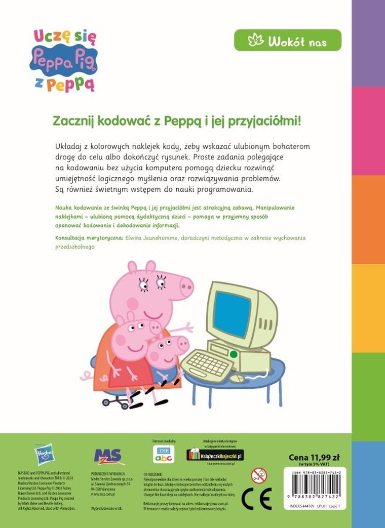 Świnka Peppa. Uczę się z Peppą. Nauka kodowania
