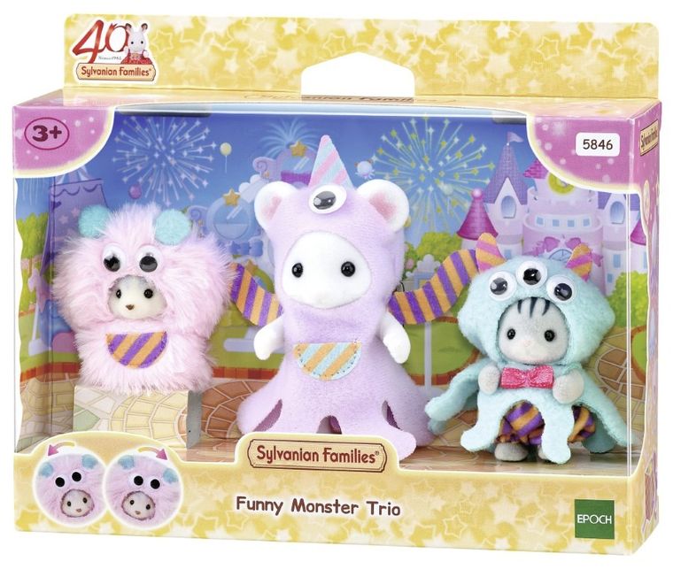 Sylvanian Families, 40th Anniversary, Trio Małych Potworków, zestaw figurek, 5846