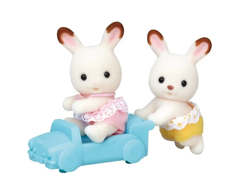 Sylvanian Families, bliźniaki królików z czekoladowymi uszkami, zestaw figurek, 5420