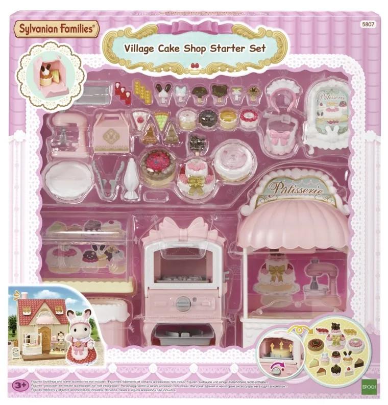 Sylvanian Families, Cukiernia pełna pyszności, zestaw akcesoriów, 5807