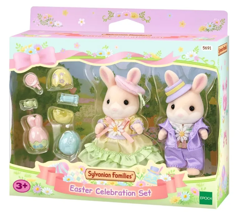 Sylvanian Families, Króliczki w koszyczku, figurki z akcesoriami, 5691
