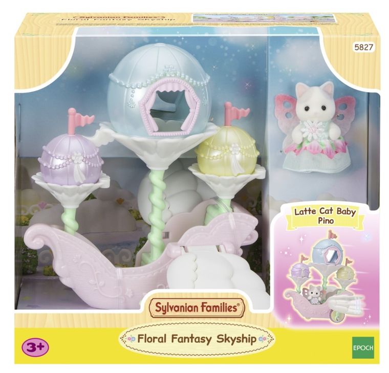 Sylvanian Families, Latający pojazd kwiatowych wróżek, zestaw z figurką, 5827