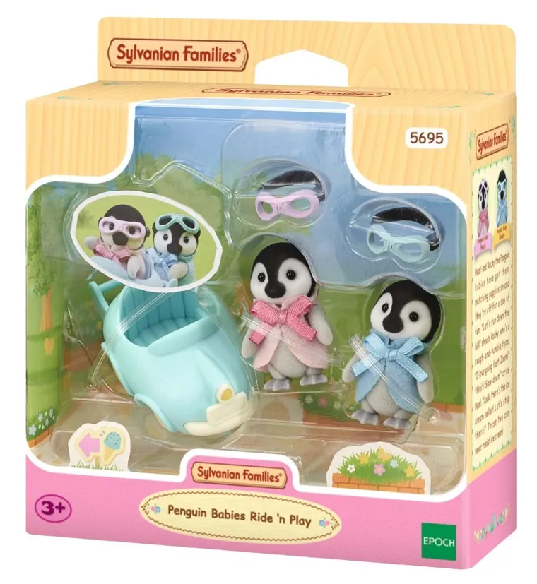 Sylvanian Families, Pingwinki w samochodzie, figurki z akcesoriami, 5695