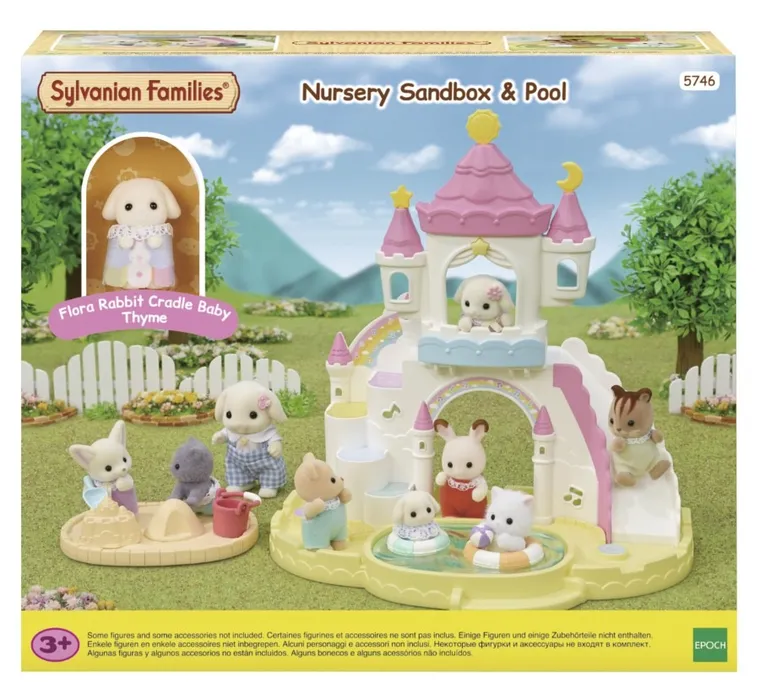Sylvanian Families, Plac zabaw z basenem, zestaw figurek, 5746
