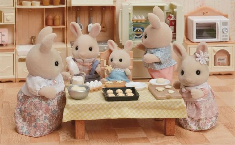 Sylvanian Families, Rodzina biszkoptowych królików, zestaw figurek, 5706