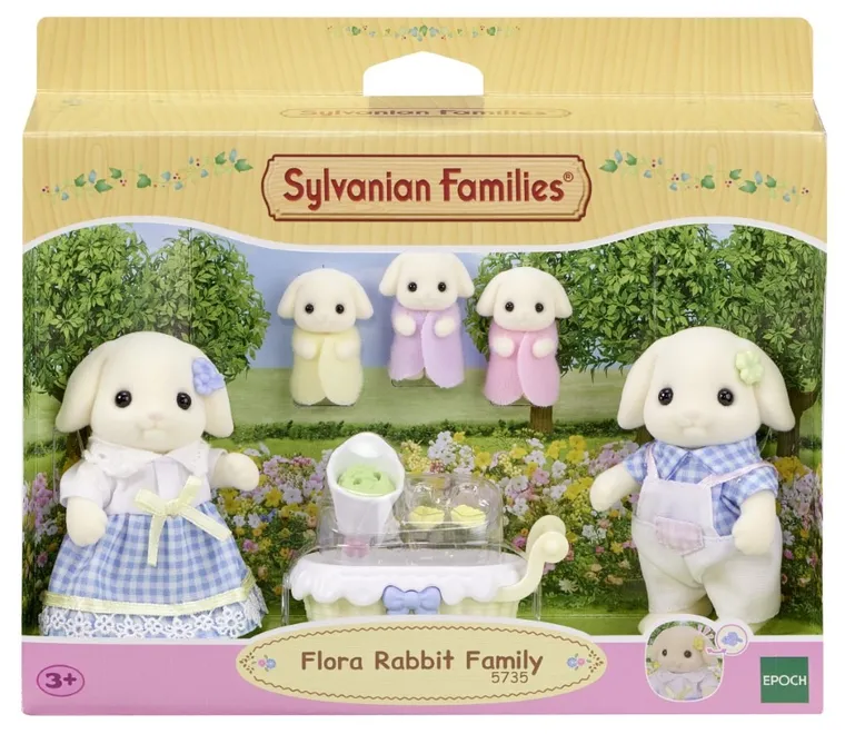 Sylvanian Families, Rodzina króliczków, zestaw figurek, 5735