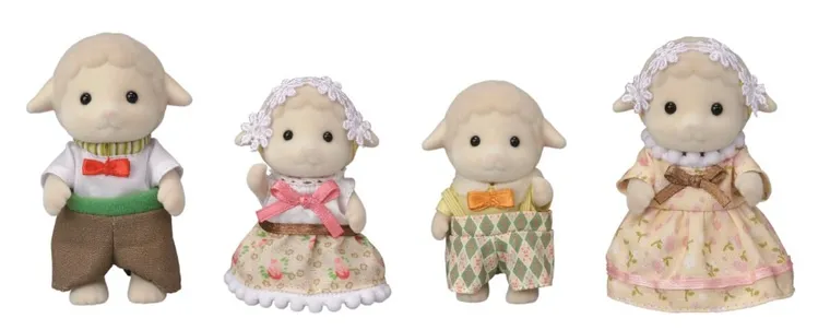 Sylvanian Families, rodzina owieczek, zestaw figurek, 5619