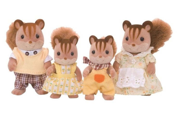 Sylvanian Families, rodzina wiewiórek, zestaw figurek, 4172