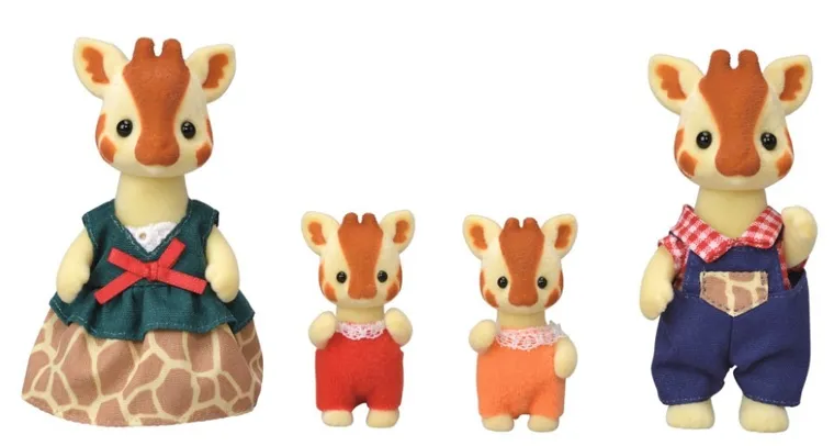 Sylvanian Families, rodzina żyraf z długą szyją, zestaw figurek, 5639