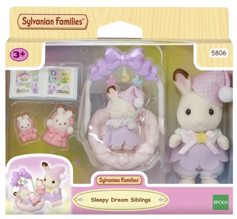 Sylvanian Families, Śpiące rodzeństwo, zestaw figurek, 5806