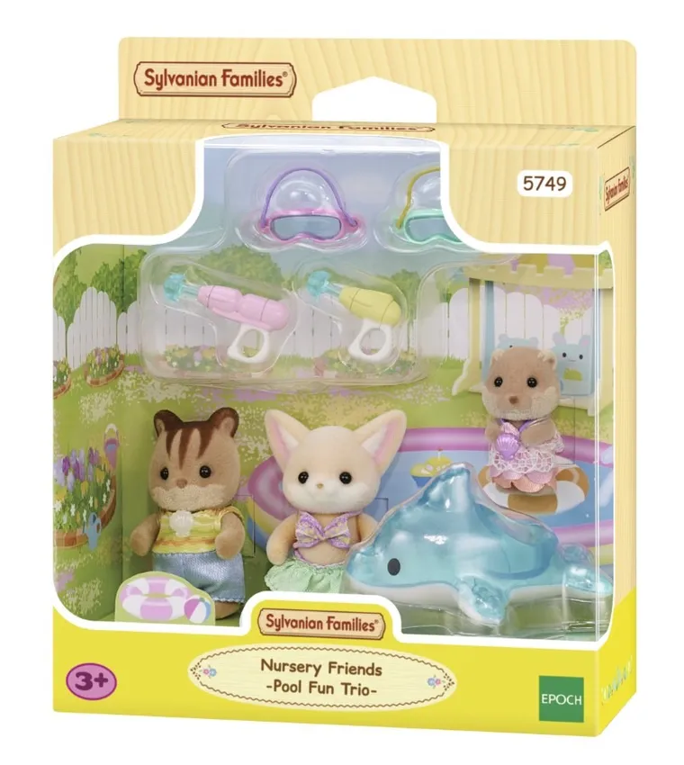 Sylvanian Families, Zabawa w basenie, zestaw figurek, 5749