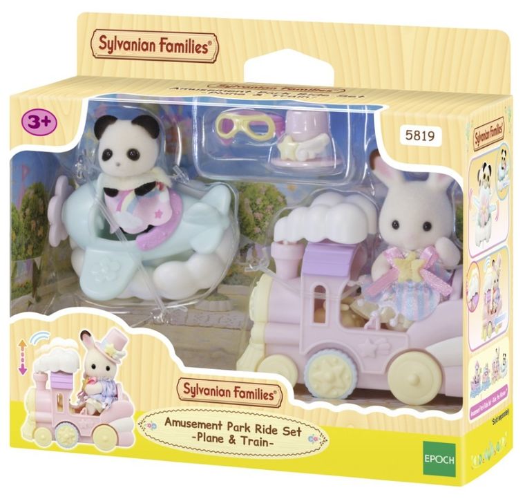 Sylvanian Families, Zabawne pojazdy z parku rozrywki, zestaw z figurkami, 5819