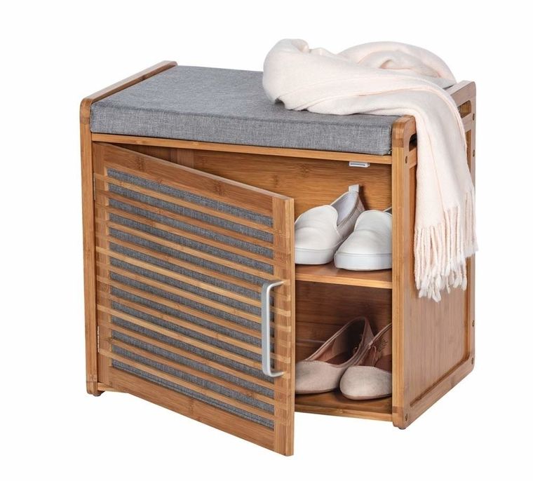 Szafka bambusowa na buty, Bahari, z siedziskiem