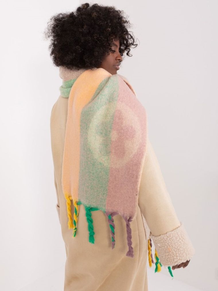 Szalik damski, beżowy, Italy Moda