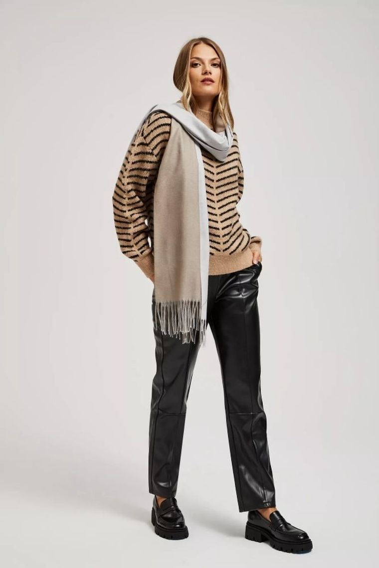 Szalik damski, biały, Moodo