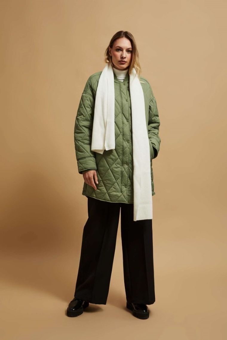 Szalik damski, biały, Moodo