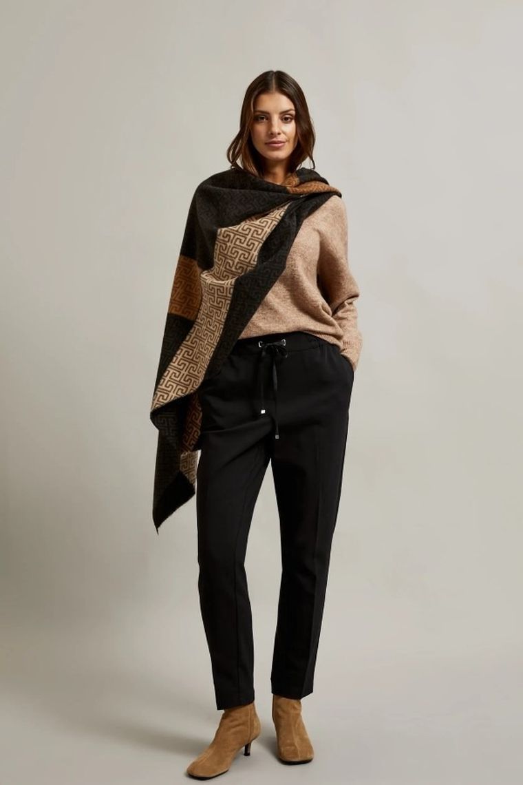 Szalik damski, brązowy, Moodo