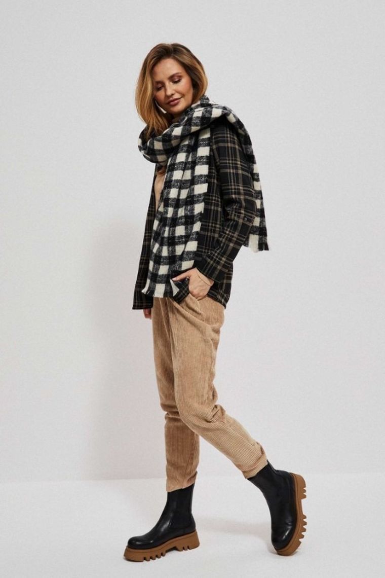 Szalik damski, czarny, Moodo