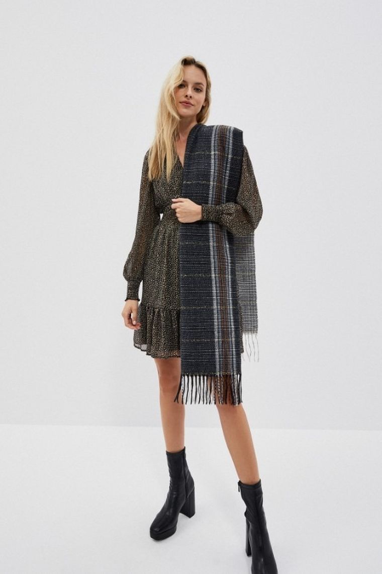 Szalik damski, czarny, Moodo