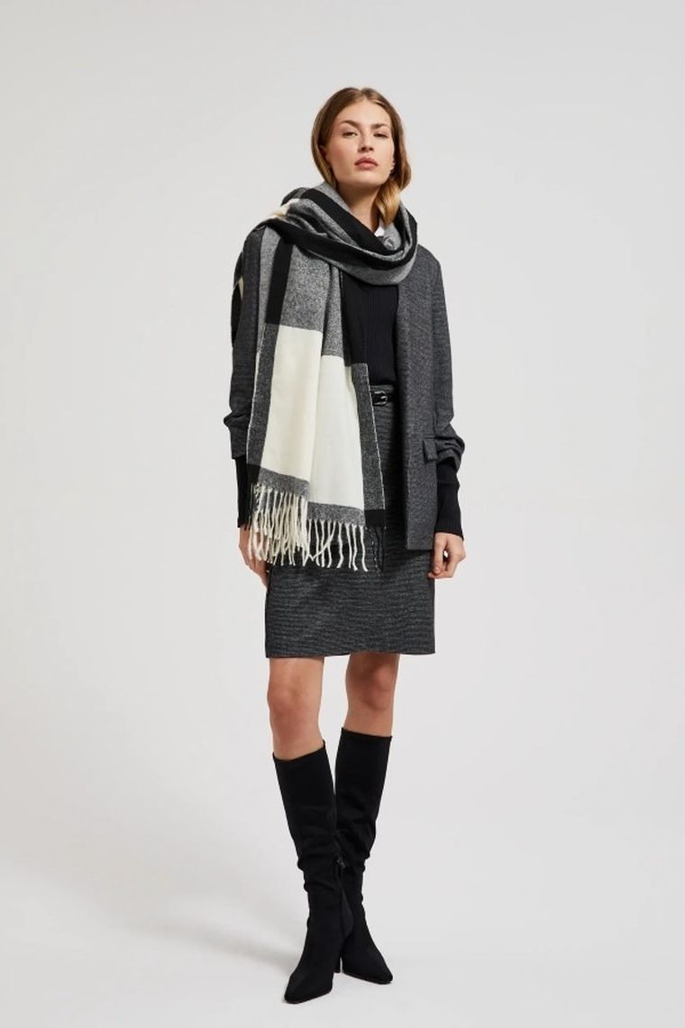 Szalik damski, czarny, Moodo