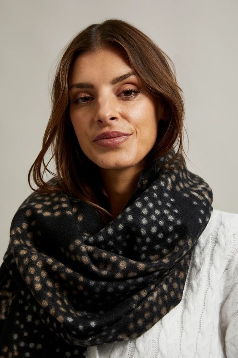 Szalik damski, czarny, Moodo