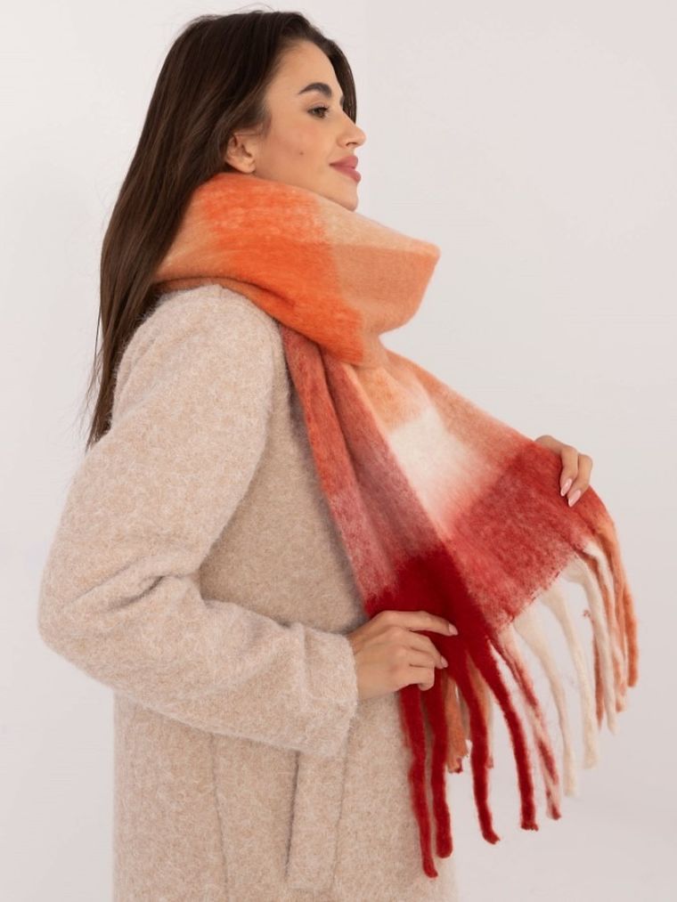 Szalik damski, czerwony, Italy Moda