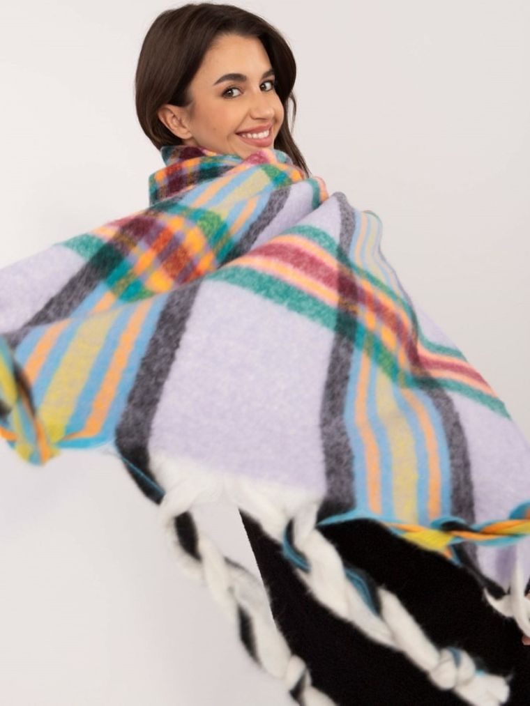 Szalik damski, fioletowy, Italy Moda