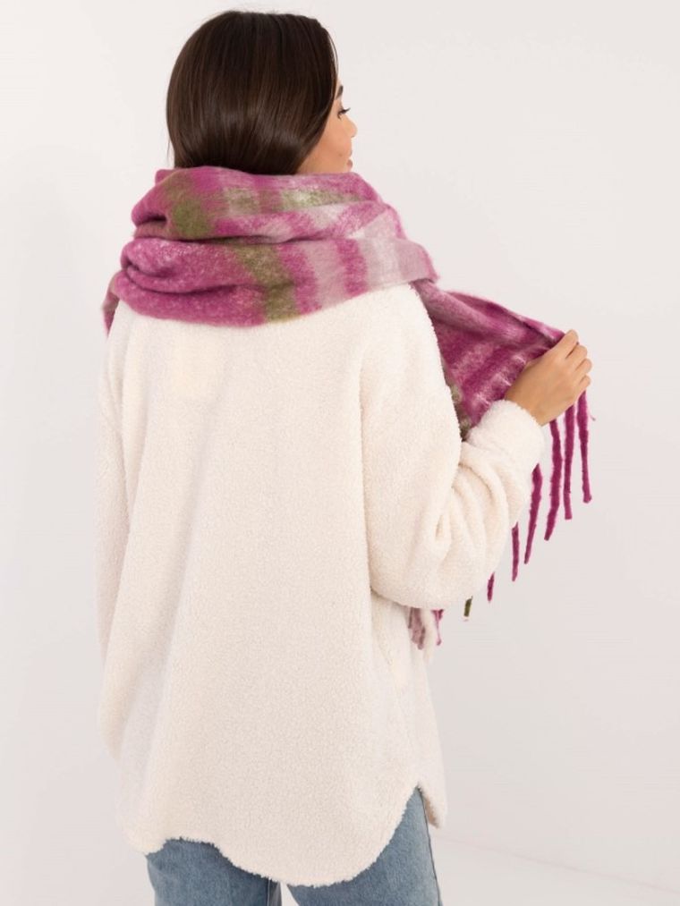 Szalik damski, fioletowy, Italy Moda