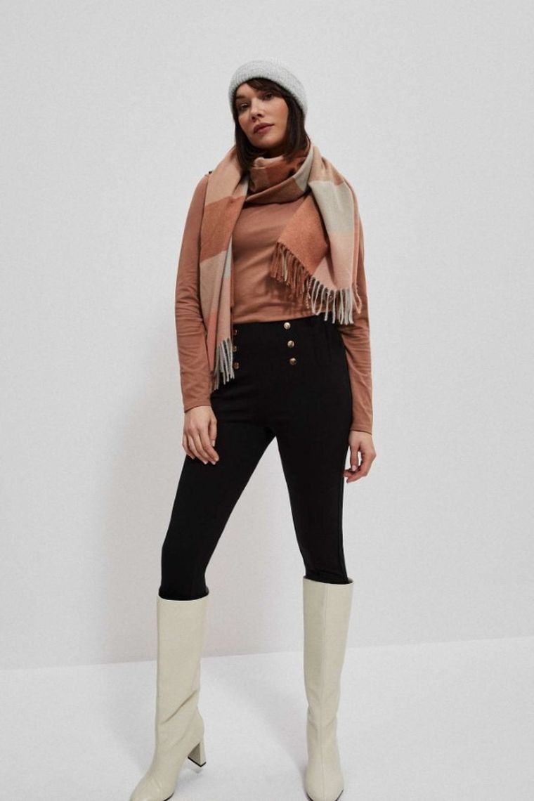 Szalik damski, koralowy, Moodo