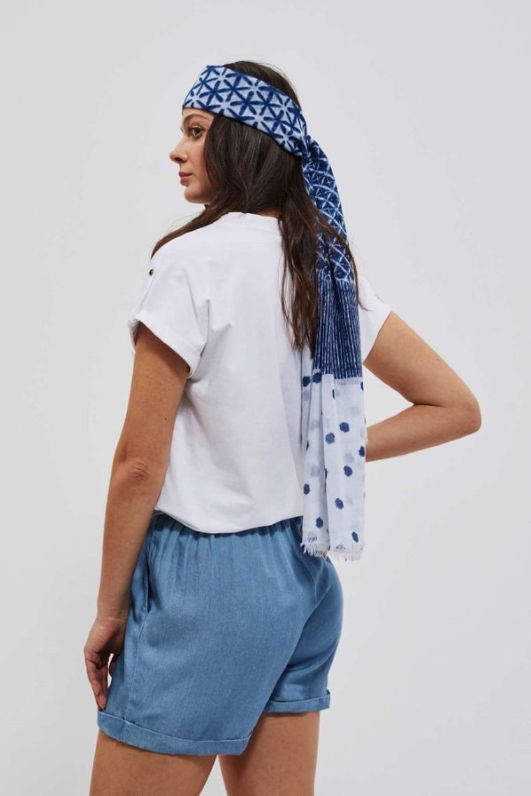 Szalik damski, niebieski, Moodo