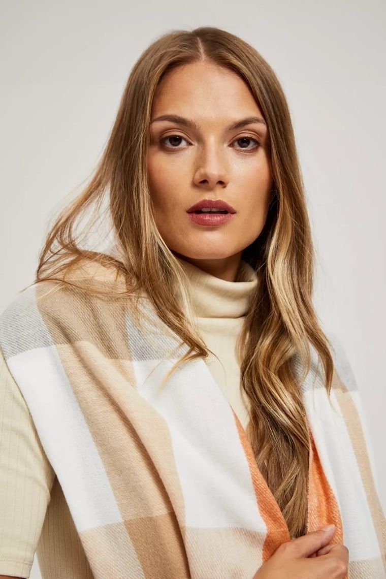 Szalik damski, pomarańczowy, Moodo