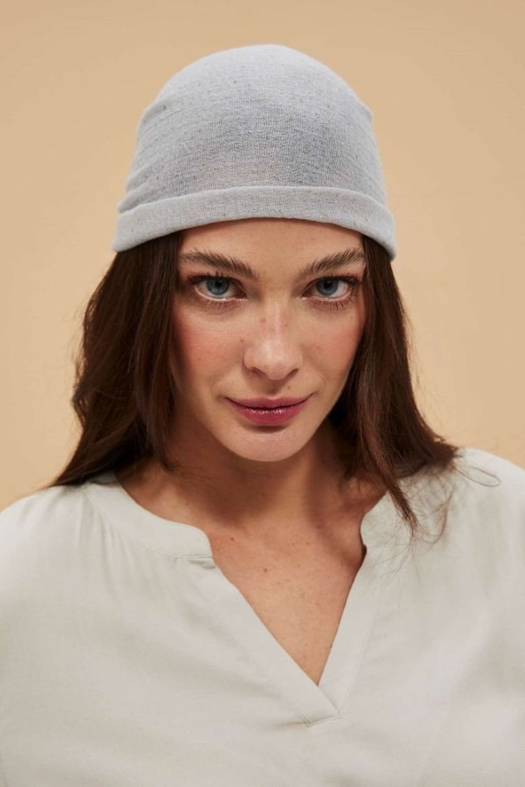 Szalik damski, szary, Moodo