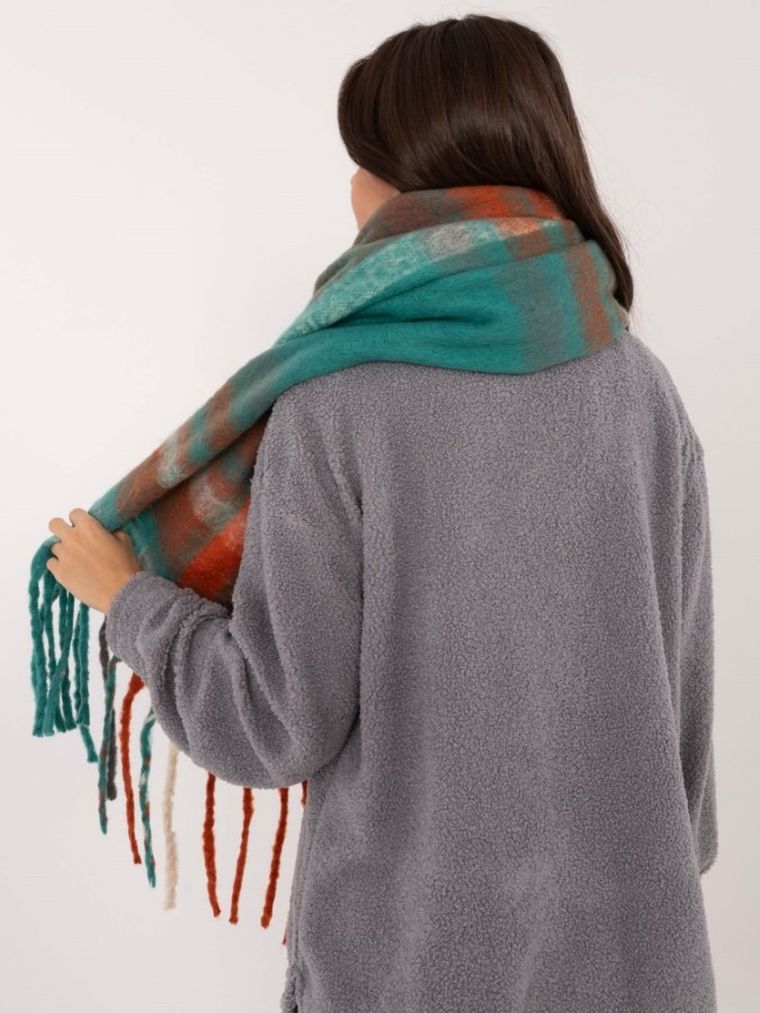 Szalik damski, zielony, Italy Moda