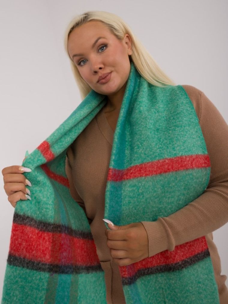 Szalik damski, zielony, Italy Moda