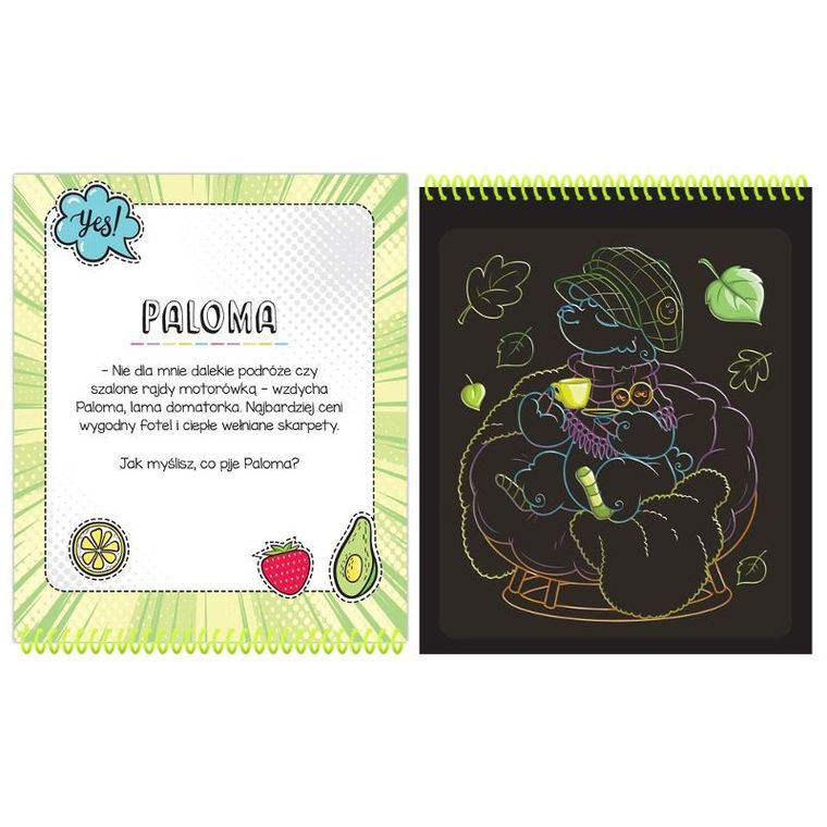 Szalone lamy. Zdrapywanka z rysikiem