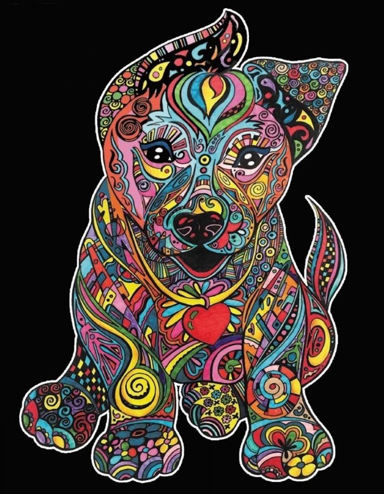 Szczeniak. Kolorowanka welwetowa, 47-35 cm