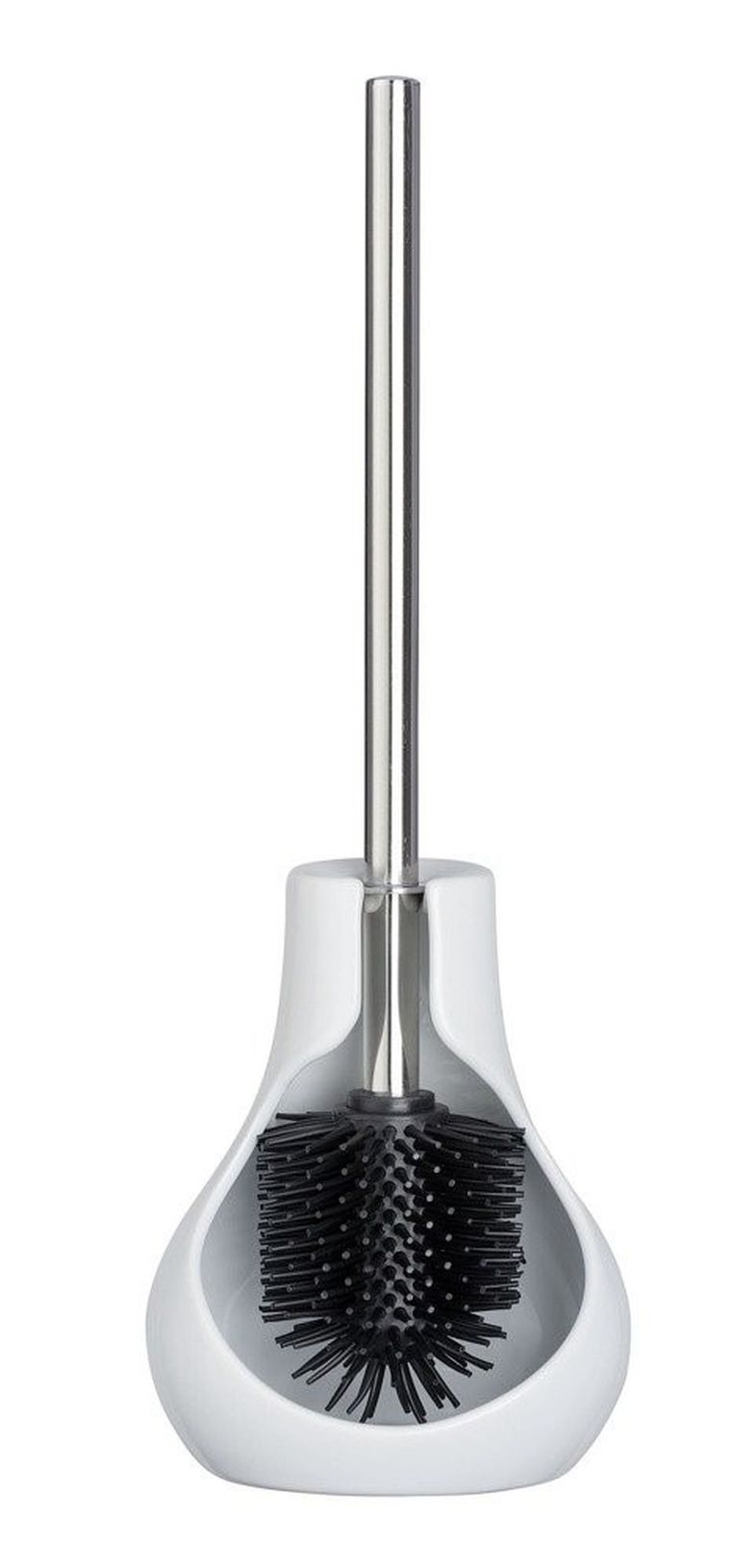 Szczotka do czyszczenia toalety z pojemnikiem półzamkniętym, Drop Neo
