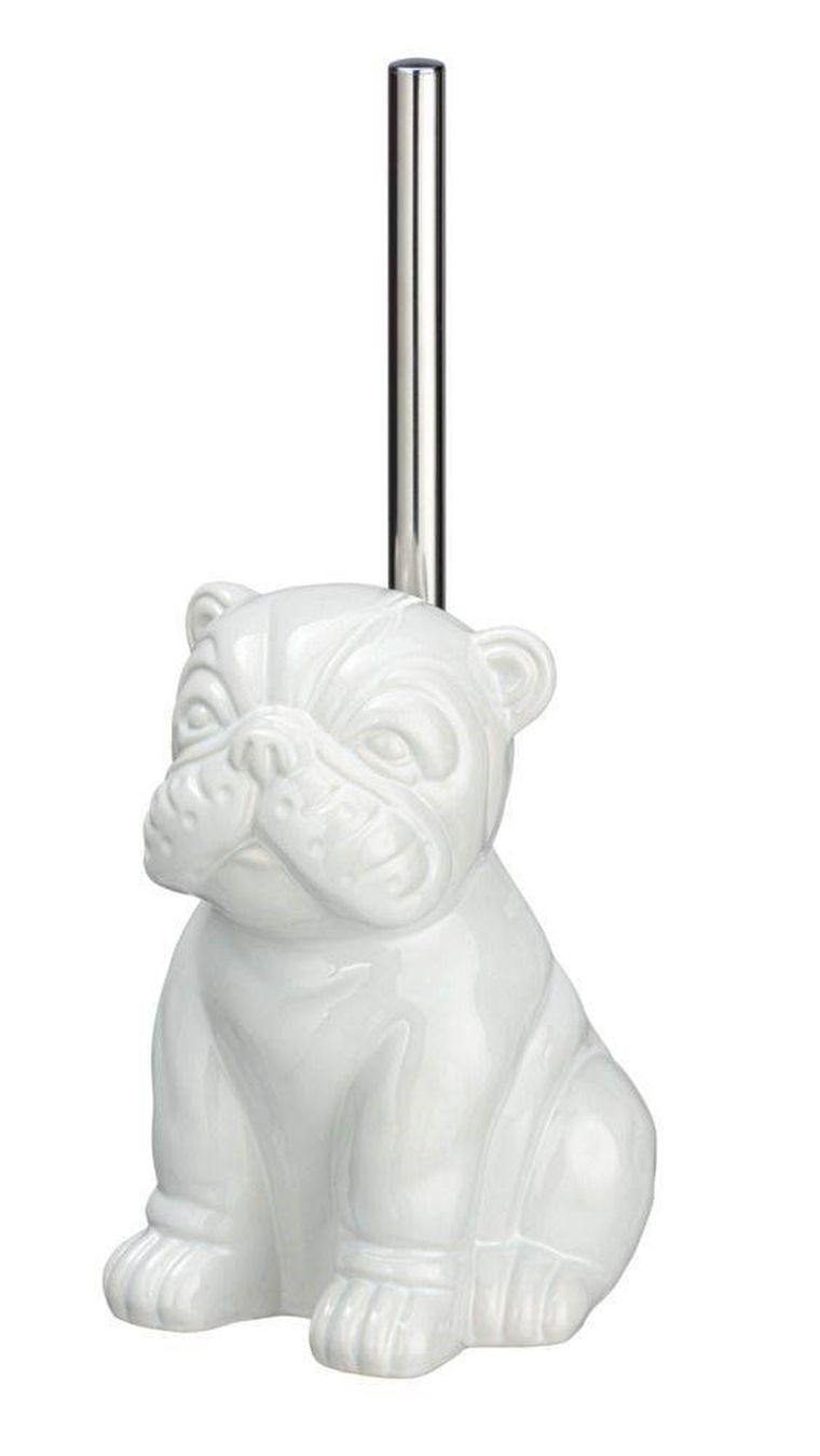 Szczotka do WC, Bulldog, biały