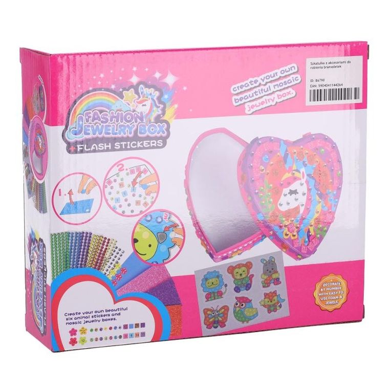 Szkatułka do ozdoby, serce, 595 elementów