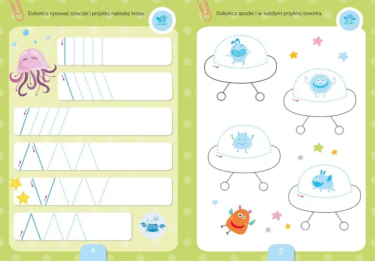 Szlaczki 1-klasisty. Przygotowanie do nauki