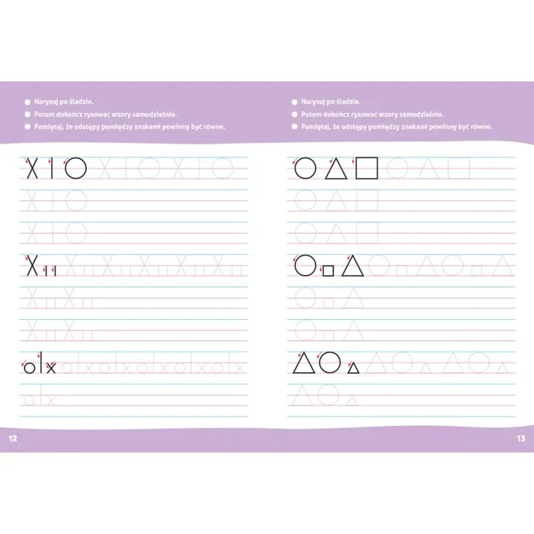 Szlaczki 6-7 lat. Przygotowanie do nauki pisania