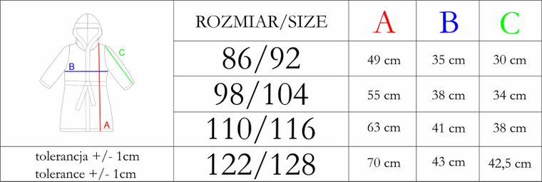 Szlafrok dziecięcy z kapturem, zapinany, szary, Nicol