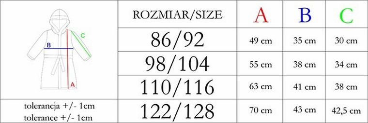 Szlafrok dziewczęcy z kapturem, wiązany, różowy, Nicol