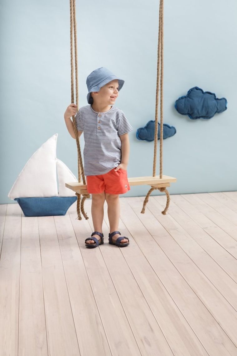 Szorty chłopięce, czerwone, Sailor, Pinokio